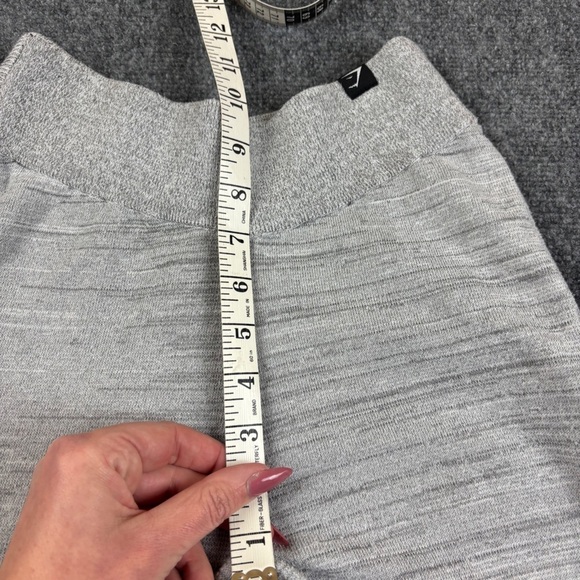 GYMSHARK Women’s Light Grey Time Out Knit Athletic Leggings Joggers size Small - Picture 6 of 8